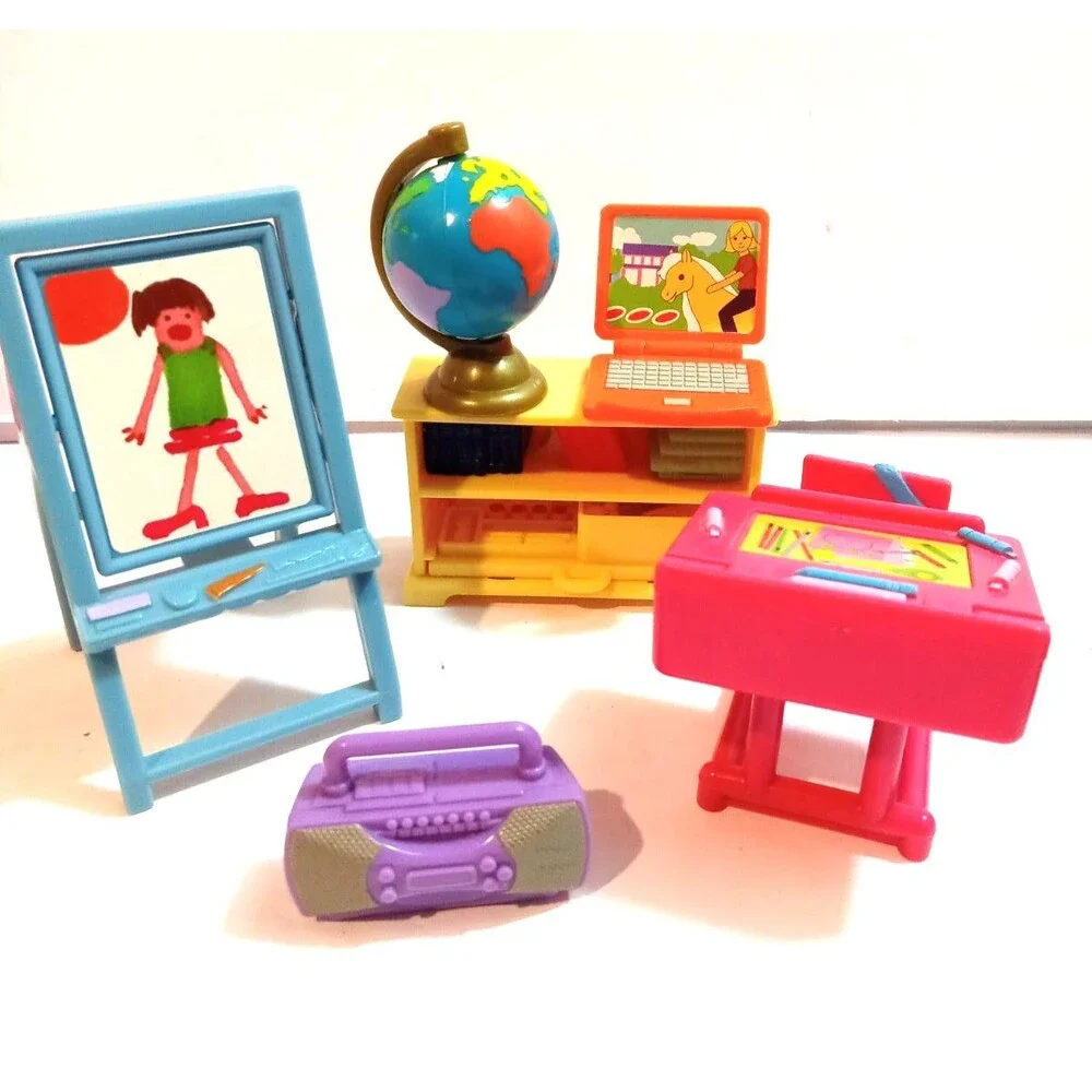 Fisher Price Loving Family Playroom (Chalkboard, Laptop Boombox Lot